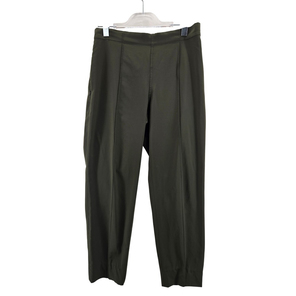MM LaFleur Foster Pant Olive Green High Rise Tapered Trousers Size 8 Career Wear